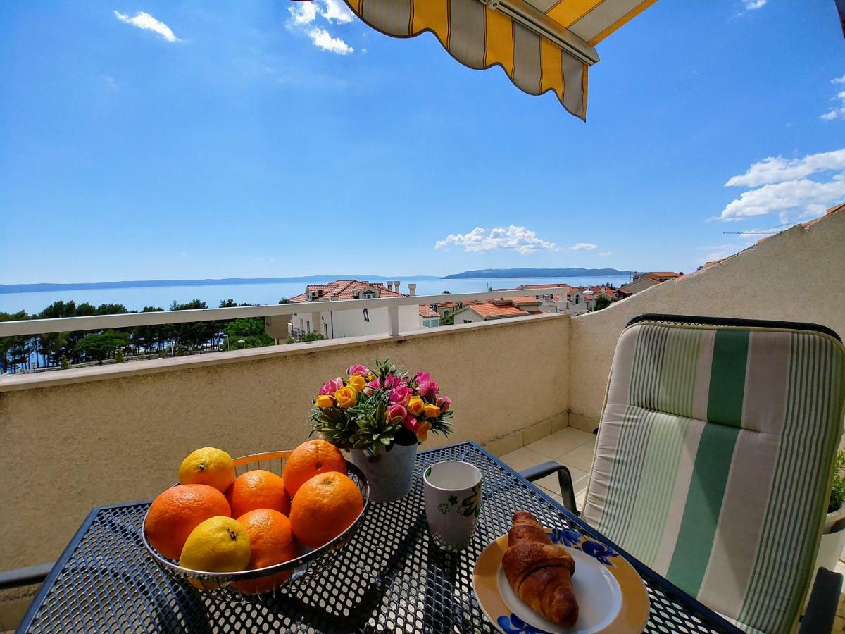 Penthouse Studio With Sea View Makarska Bagian luar foto